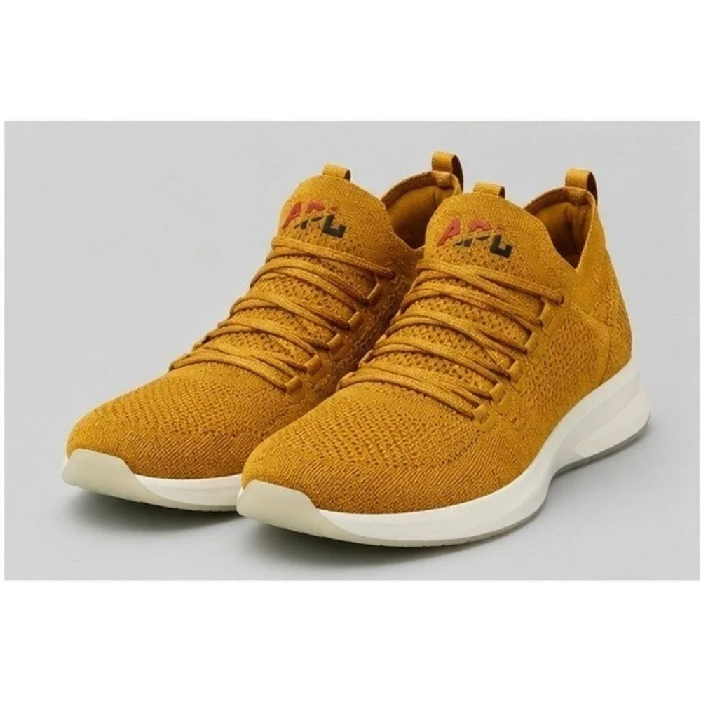 APL TechLoom Breeze Mens 24K Gold Running Shoes Size 10.5 Healthty Feet Strong‎